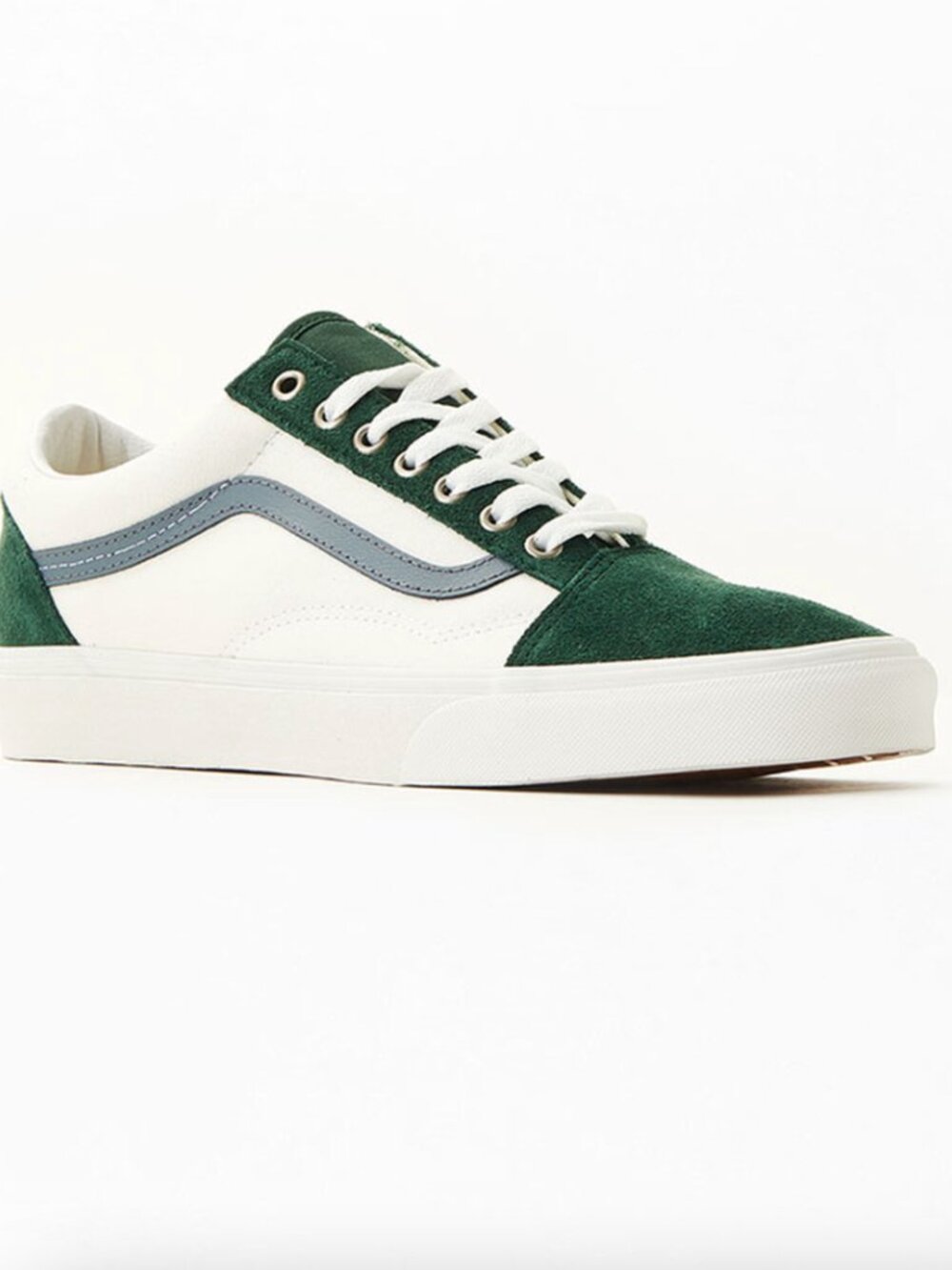 Vans White & Green Old Skool Shoes Sz Womens 7.5